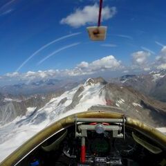 Flugwegposition um 13:42:47: Aufgenommen in der Nähe von Gemeinde Sölden, Österreich in 3607 Meter